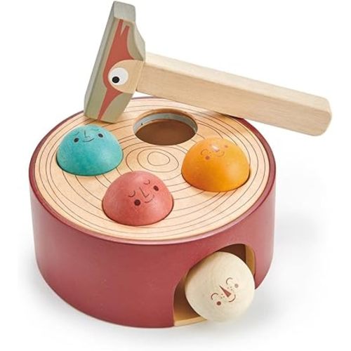 Tender Leaf Toys - Woodpecker Game - Hammering Toy Set for Baby, Educational Toddler Toys Which Develops Fine Motor Skills, Super Fun Hammer Game for Kids - 18M+
