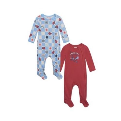 Baby Boys 2 Pack Zip Up Sleep N' Play Coveralls