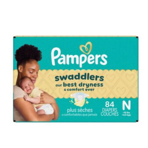 Pampers Swaddlers Diapers, Newborn
