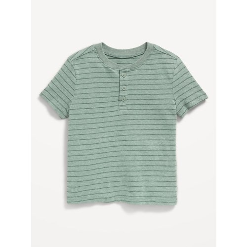 Short-Sleeve Textured Henley T-Shirt for Toddler Boys
