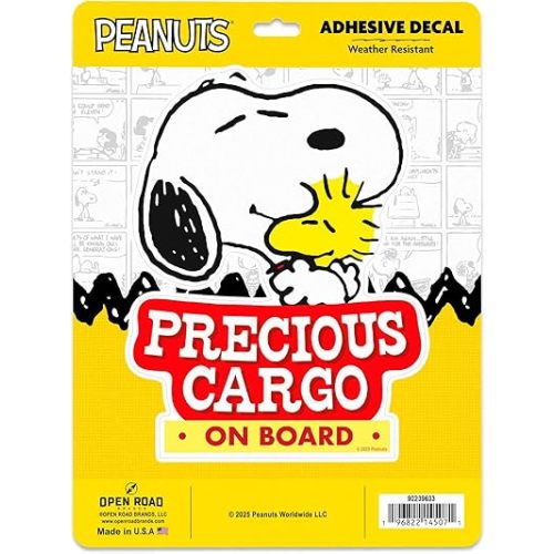 Peanuts Snoopy Precious Cargo Adhesive Vinyl Decal