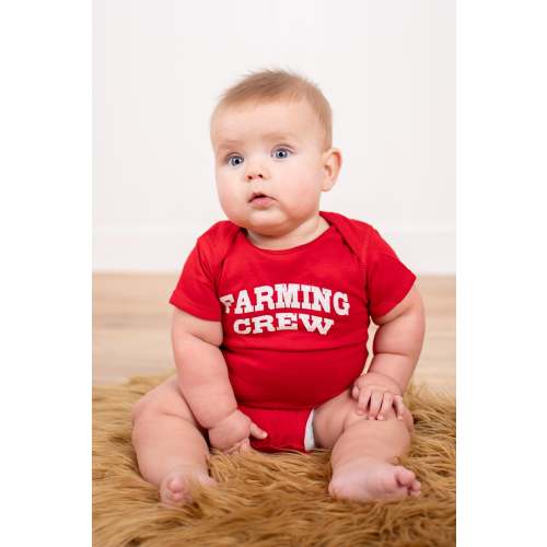 Red 'Farming Crew' Onesie – American Farm Company