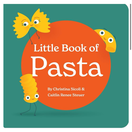 Little Book of Pasta Board Book for Babies and Toddlers about Shapes Read with Phonics and Rhymes Baby Book 0-12 Months Toddler Book Ages 1-4