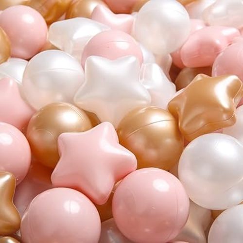 Star Ball Pit Balls for Toddlers -50 100 200 Count Star Balls Different Shapes, Non-Toxic Plastic Balls for Safe Play, Boys Girls Festival Party Decoration