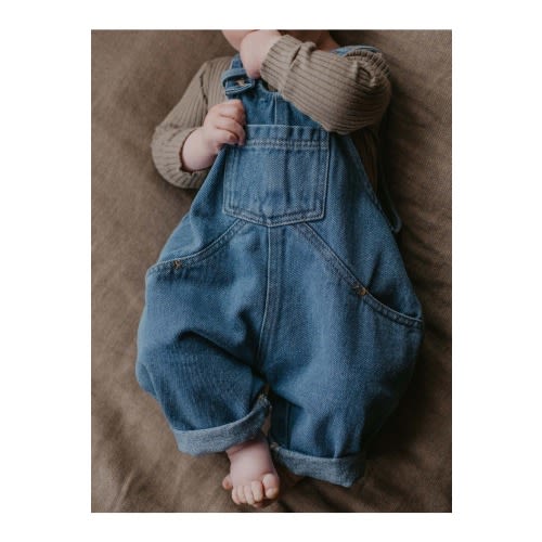 The Oversized Denim Dungaree Baby