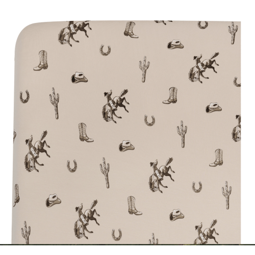 Crib Sheet in Classic Cowboy