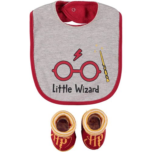 Harry Potter Baby Unisex Bib and Bootie Set - Harry Potter Gifts for Baby