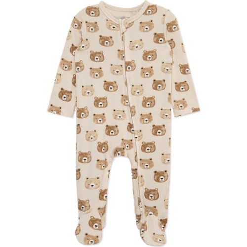 Little Me Happy Bears Stretch Viscose Footie | Nordstromrack