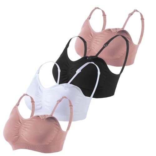 Under Control Seamless Wireless Maternity Nursing Bra 4-Pack L Size