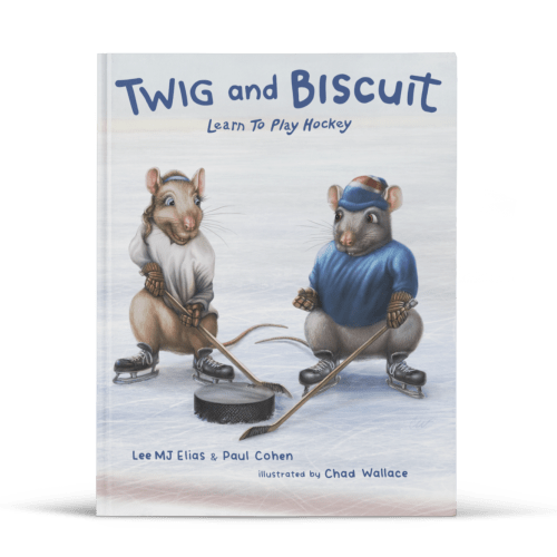 Twig and Biscuit Learn to Play Hockey