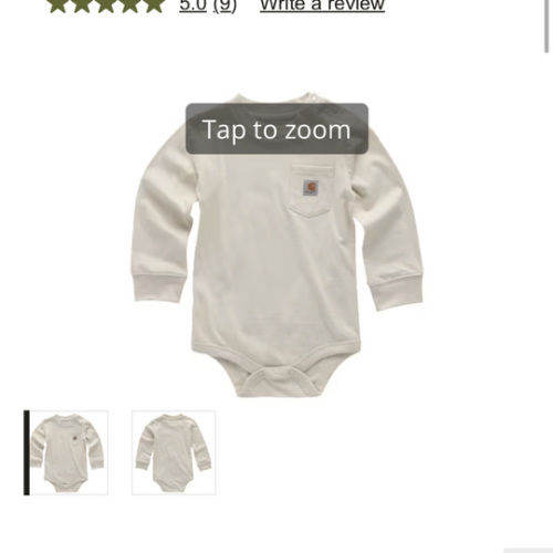 Carhartt Long-Sleeve Pocket Bodysuit for Babies | Cabela's