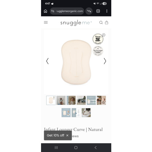 Infant Lounger Curve | Natural