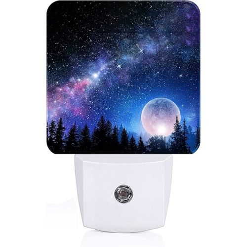 Starry Sky Night Light,Plug-in Nightlights Auto Sensor Night Lamp Dusk to Dawn Lamp Home Decor for Nursery Children Girls Boys