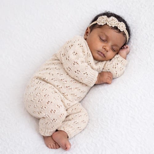 Baby Knit Jumpsuit Bodysuit Delicate knitted Outfit | Grace