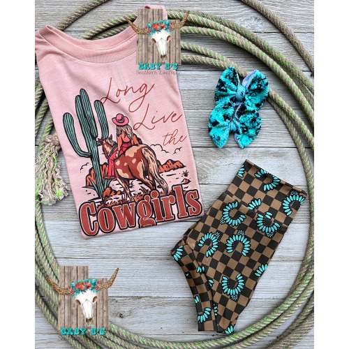 Long Live The Cowgirls Peach T-Shirt