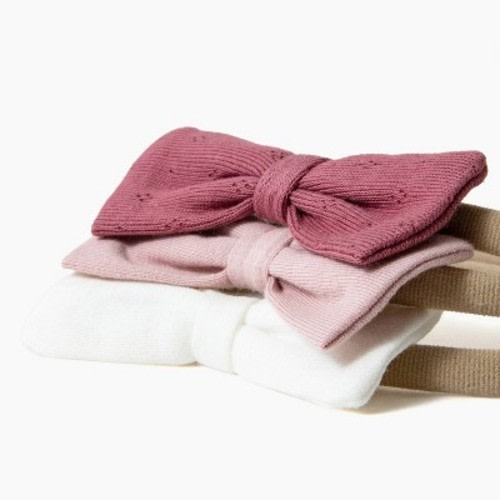 Picolette by Olivia Culpo Baby Girls' 3pc Headwrap Set - Pink 0-6M