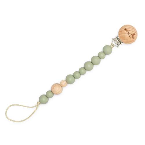 Ninni Co. Olive Green Pacifier Clip