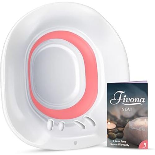 Fivona Yoni Steam Seat - Expandable Over The Toilet - Universal Fit - Perineal Soaking and V Steaming - Sitz Bath Seat for Hemorrhoids Treatment and Postpartum Care Soak
