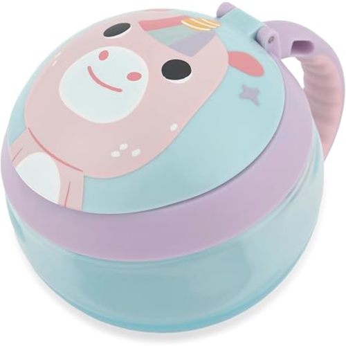 Skip Hop Baby Snack Container Mealtime Snack Cup, Holds 7.5oz. Besties Squad, Unicorn