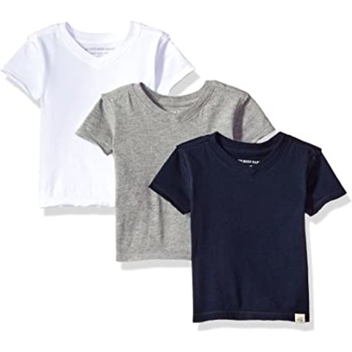 Burt's Bees Baby Baby-Boys Tees, Short Long Sleeve T-Shirt V-Neck Crew Infant and Toddler Top, 100% Organic Cotton