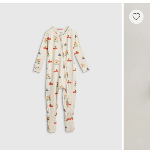 Bamboo Footie Pajama - Baby in Ice Cream Bears