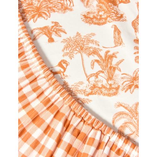 Little Bundle Bedside Sleeper Fitted Sheets, 2-Pack, Safari