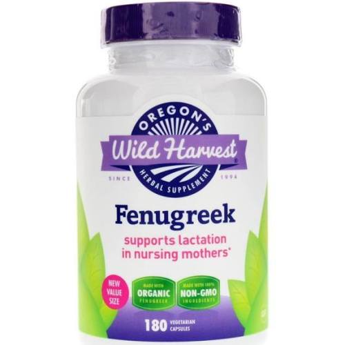 Oregon's Wild Harvest, Fenugreek, Non-GMO, 180 Vegetarian Capsules