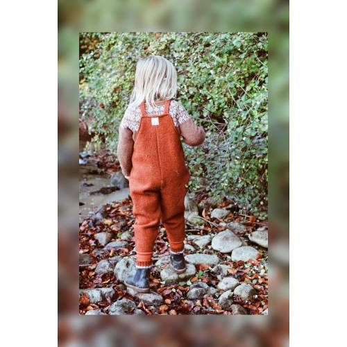 Walk trousers, dungarees made of 100% new wool, winter overalls alternative