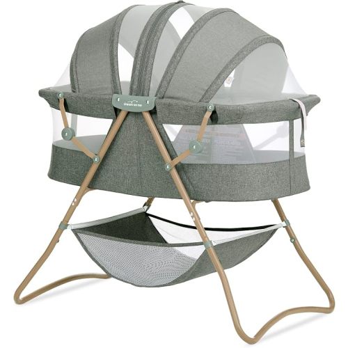 Dream On Me Karley Portable Bassinet, Newborn, Muted Sage