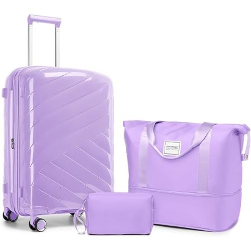 20 Inch Expandable Carry On Luggage Set, 22x14x9 Airline Approved