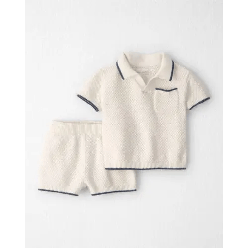 Baby Boy 2-Piece Organic Cotton Knit Top & Short Set - Little Planet | Carter's