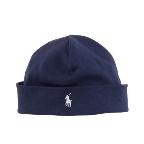 Ralph Lauren Unisex Layette Reversible Beanie - Refined Navy