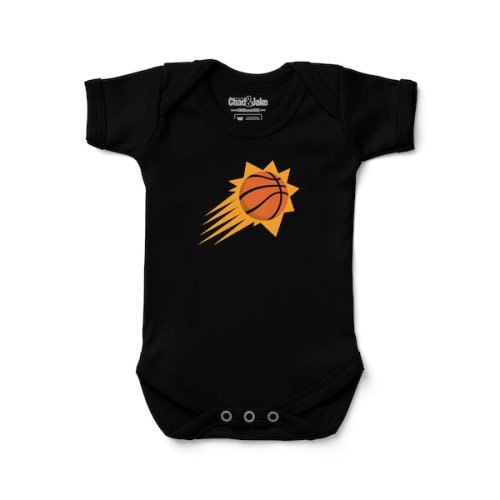 Newborn & Infant Phoenix Suns Chad & Jake Black Primary Logo Bodysuit