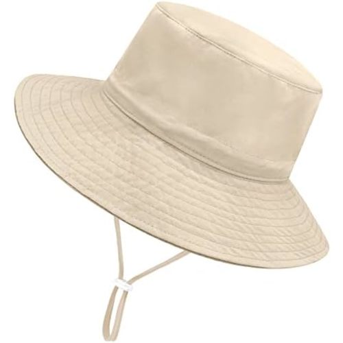 Baby Sun Hat Summer Baby Boy Hats UPF 50+ Sun Protection Toddler Hat Bucket for Baby Girl Adjustable Kid Cap