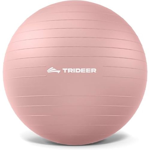 Trideer Exercise Ball Yoga Ball – Office Seating & Balance Ball Chair, Stability Ball for Pilates, Physical Therapy,Core Training & Balance Improvement & Stretching