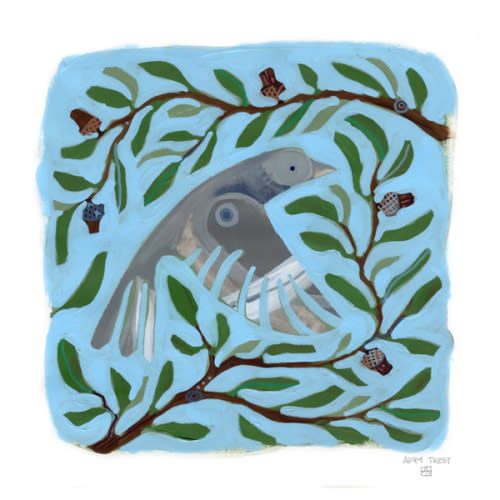 Adam Trest Songbird Symphony | Oak Mockingbird Print