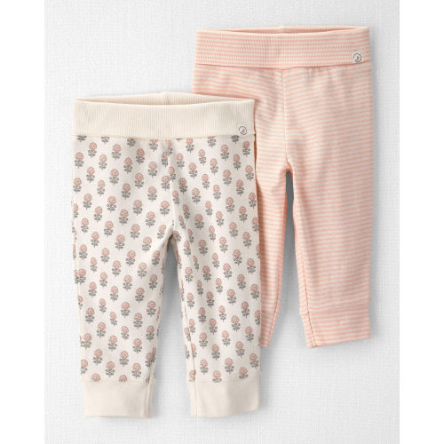 Baby Girl 2-Pack Organic Cotton Grow-With-Me Joggers - Little Planet | Carter's