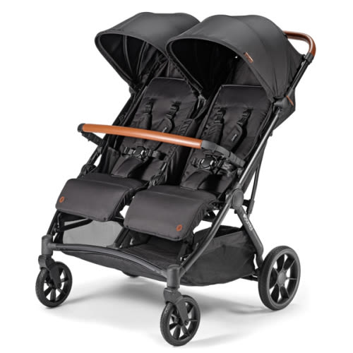 Bēbee Twin: Best Folding Double Stroller | big wheels and car seat attachment