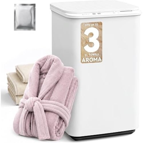 Manastin Heated Towel Warmers for Bathroom, 20L Large Capacity, White