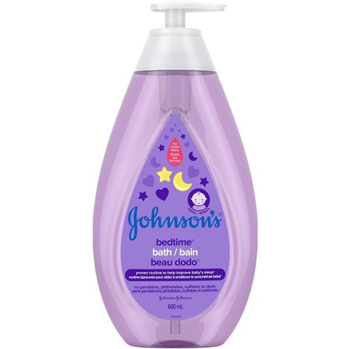Johnson's Baby Bedtime Bath Wash, Baby Wash and Cleanser, Tear-Free Moisture Wash with Soothing Natural Calm Aroma Large, 800ml