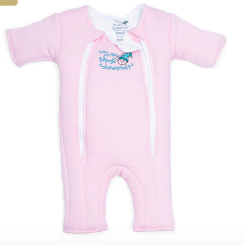 Pink Baby Merlin’s Magic Sleepsuit – Cozy 100% Cotton Baby Sleepwear