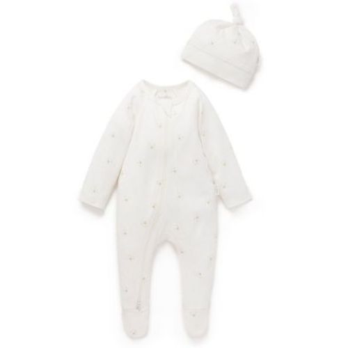 Unisex Zip Footie & Hat Set - Baby