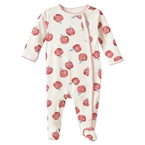 Minicoco Baby Boy Girl Footie Jumpsuit 100% Cotton Footed Long Sleeves Snap Summer Outfits for 0-12 Months