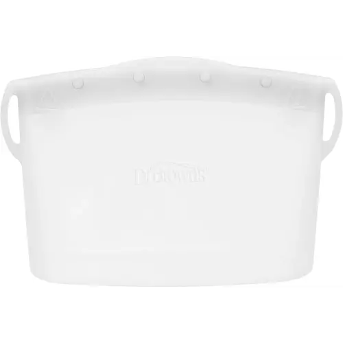 Dr. Brown's Microwave Steam Sterilizer Bag for Baby Bottles, Breast Pump Parts & Other Toddler Accessories, 100% Silicone, Reusable Sterilizing Bag