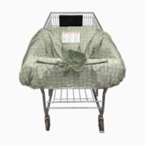 Boppy Shopping Cart Cover - Happy Green Leaf