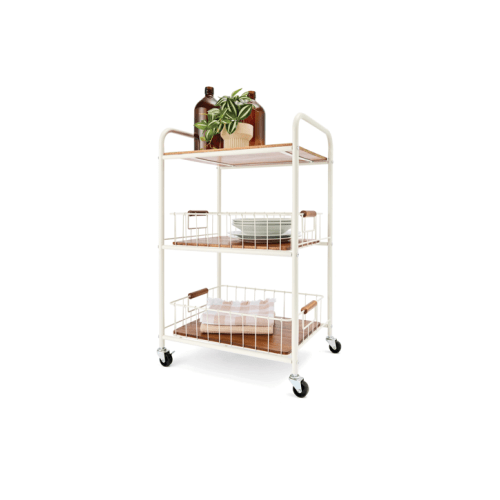 Off White and Acacia Trolley