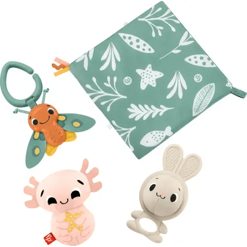 Fisher-Price Baby Toys So Many Senses Set, 4 Sensory Activities for Developmental Play for Newborns Ages 0+ Months