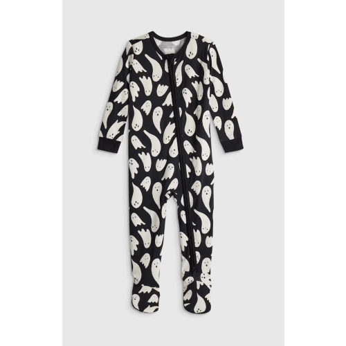 Bamboo Footie Pajama - Baby in Ghosts
