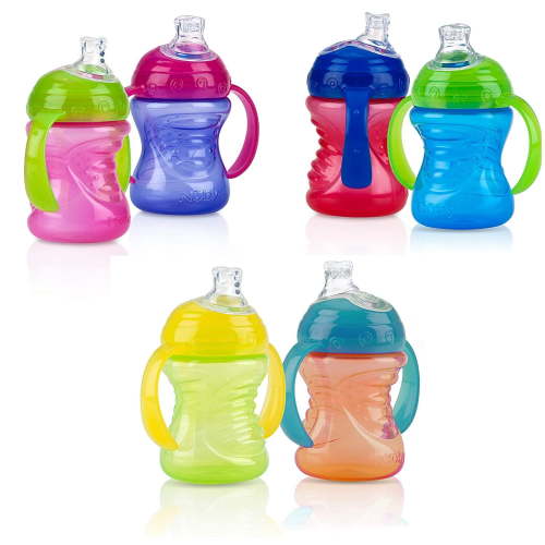 Nuby No-Spill Super Spout Grip N' Sip 8-oz Cup - 4 Pack