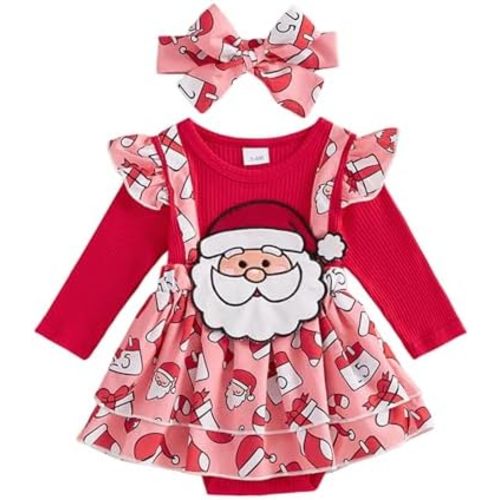 FIOMVA Baby Girl Clothes Infant Shamrock Bubble Smocked Romper Newborn Cute Long Sleeve Bodysuit Toddler Spring Outfit